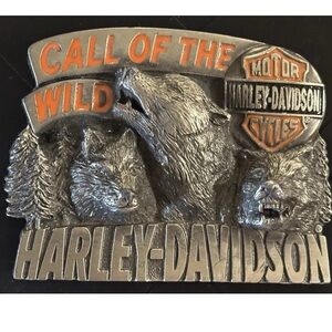 HARLEY DAVIDSON 1994 BARON USA H430 Belt Buckle “Call Of The Wild” pre-owned